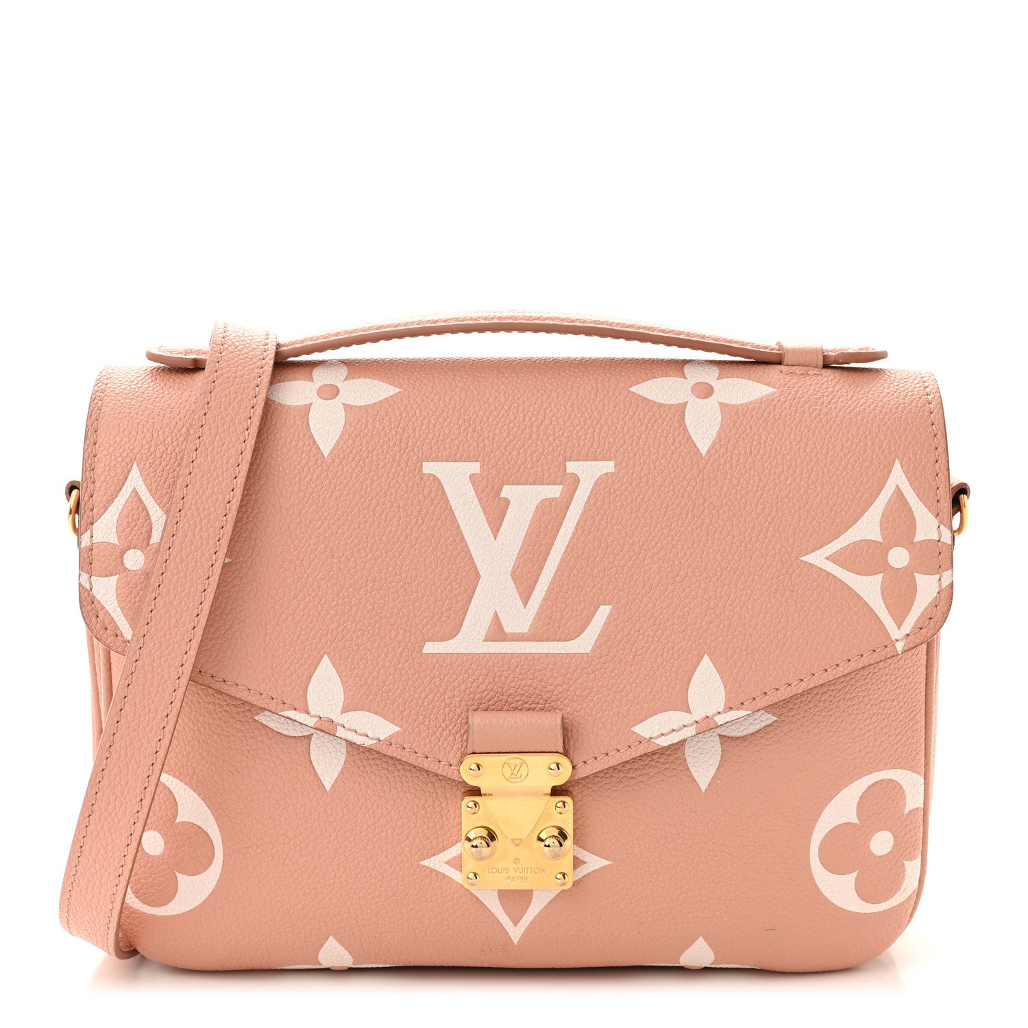 Louis Vuitton Empreinte Monogram Giant Pochette Metis Rose Trianon Cream 1 of 11