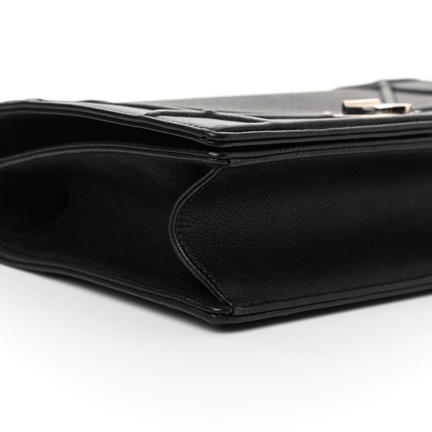 Christian Dior Grained Calfskin Medium Diorama Flap Bag Black 9 of 13