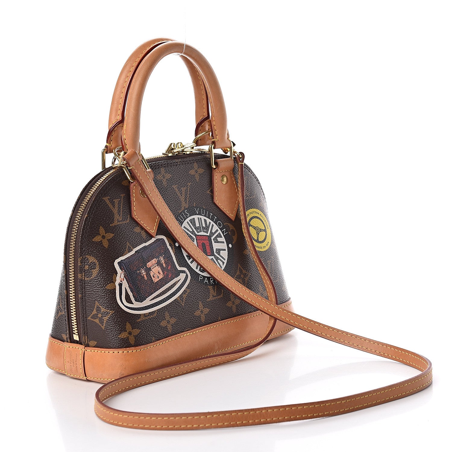 Louis Vuitton Monogram World Tour Alma BB 3 of 12