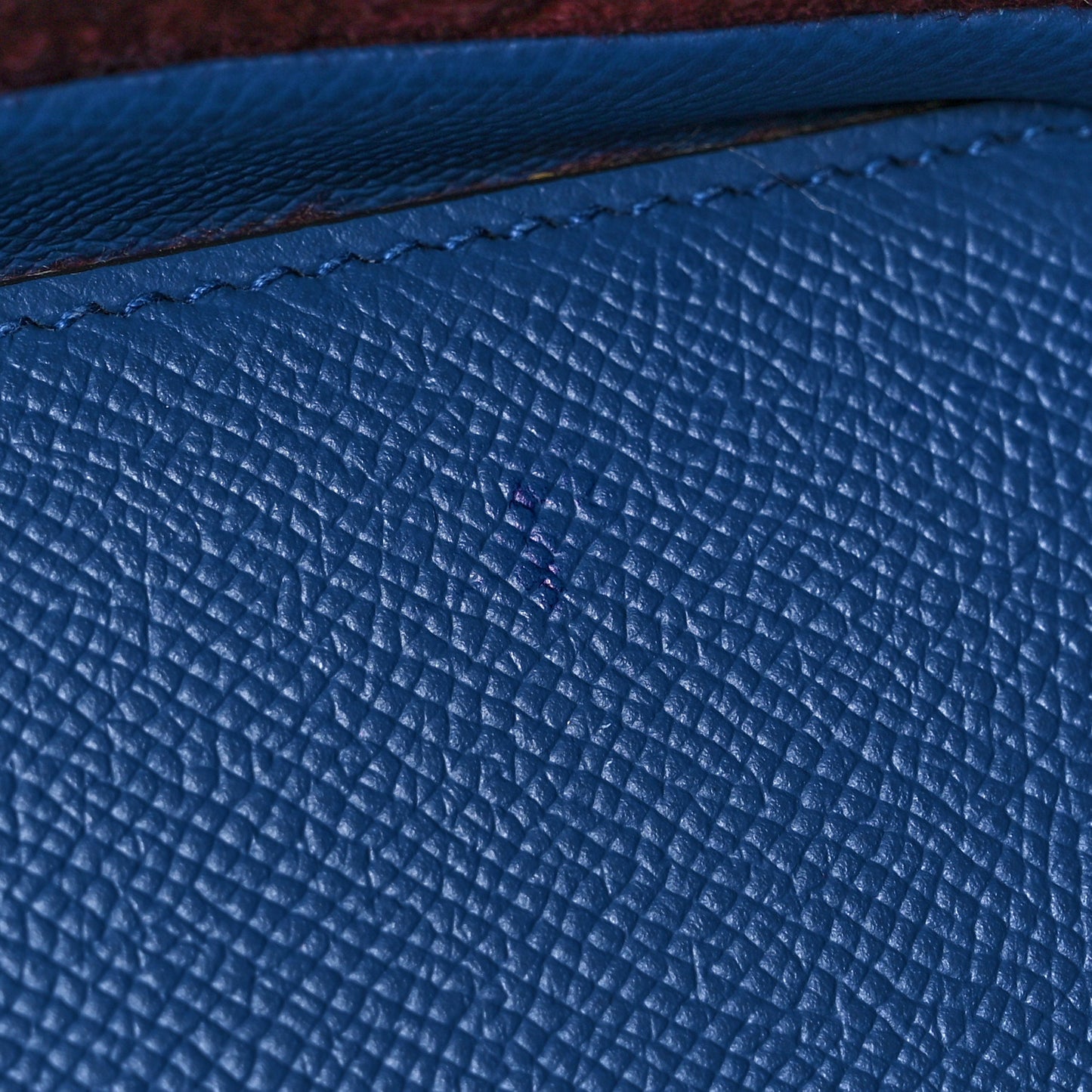Felt Epsom Maxibox Cabas 30 Bordeaux Bleu Agate