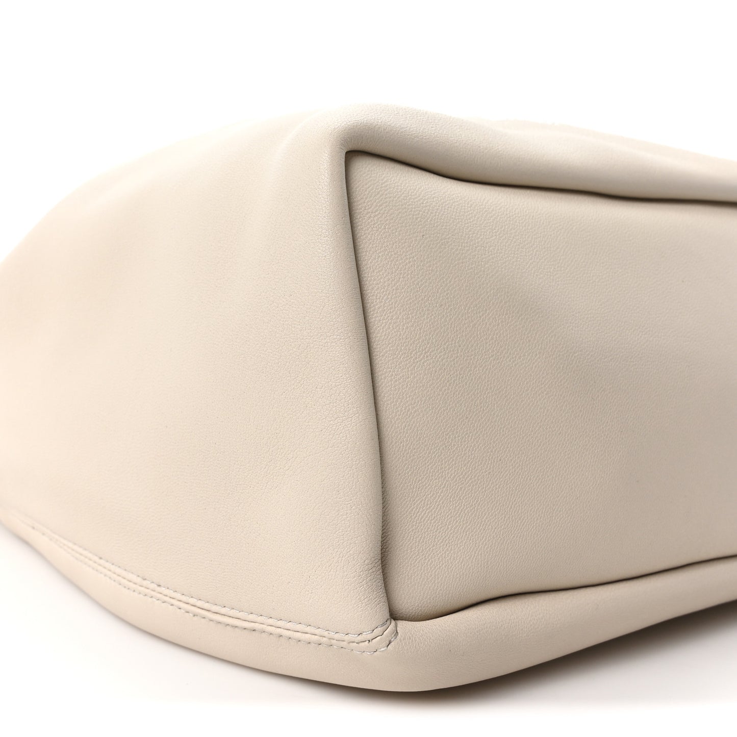 Buttery Nappa Lambskin Small Squeeze Bag Sea Salt