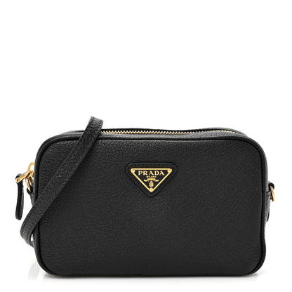 Prada Vitello Daino Mini Crossbody Bag Black 1 of 9