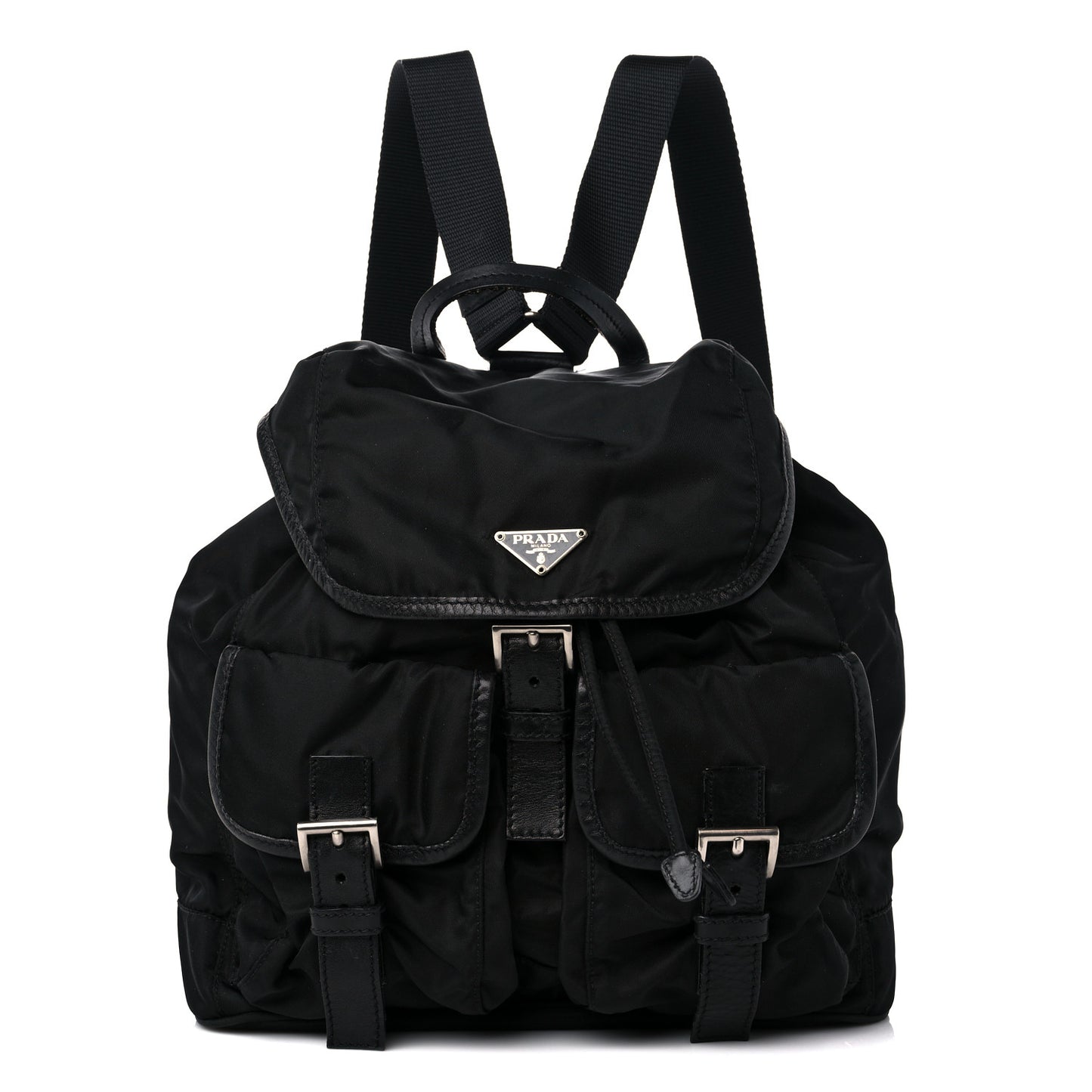 Nylon Vela Medium Backpack Black