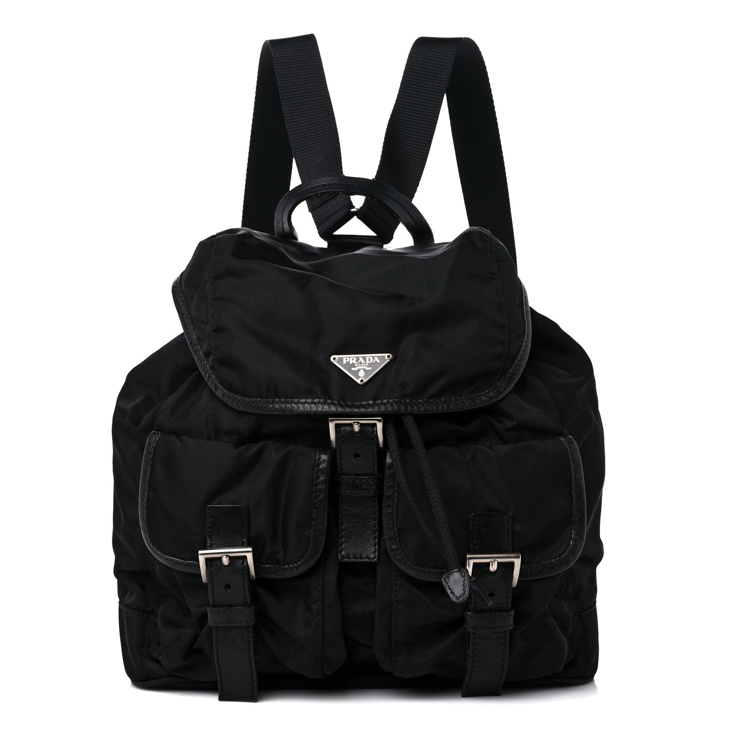 Prada Nylon Vela Medium Backpack Black 1 of 13
