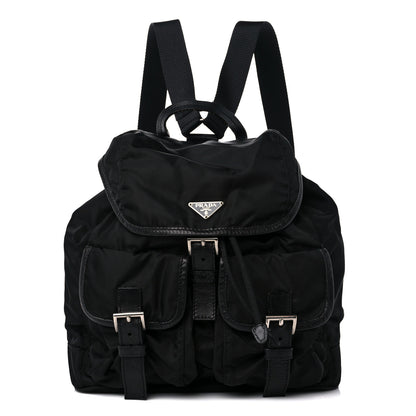 Prada Nylon Vela Medium Backpack Black 1 of 13