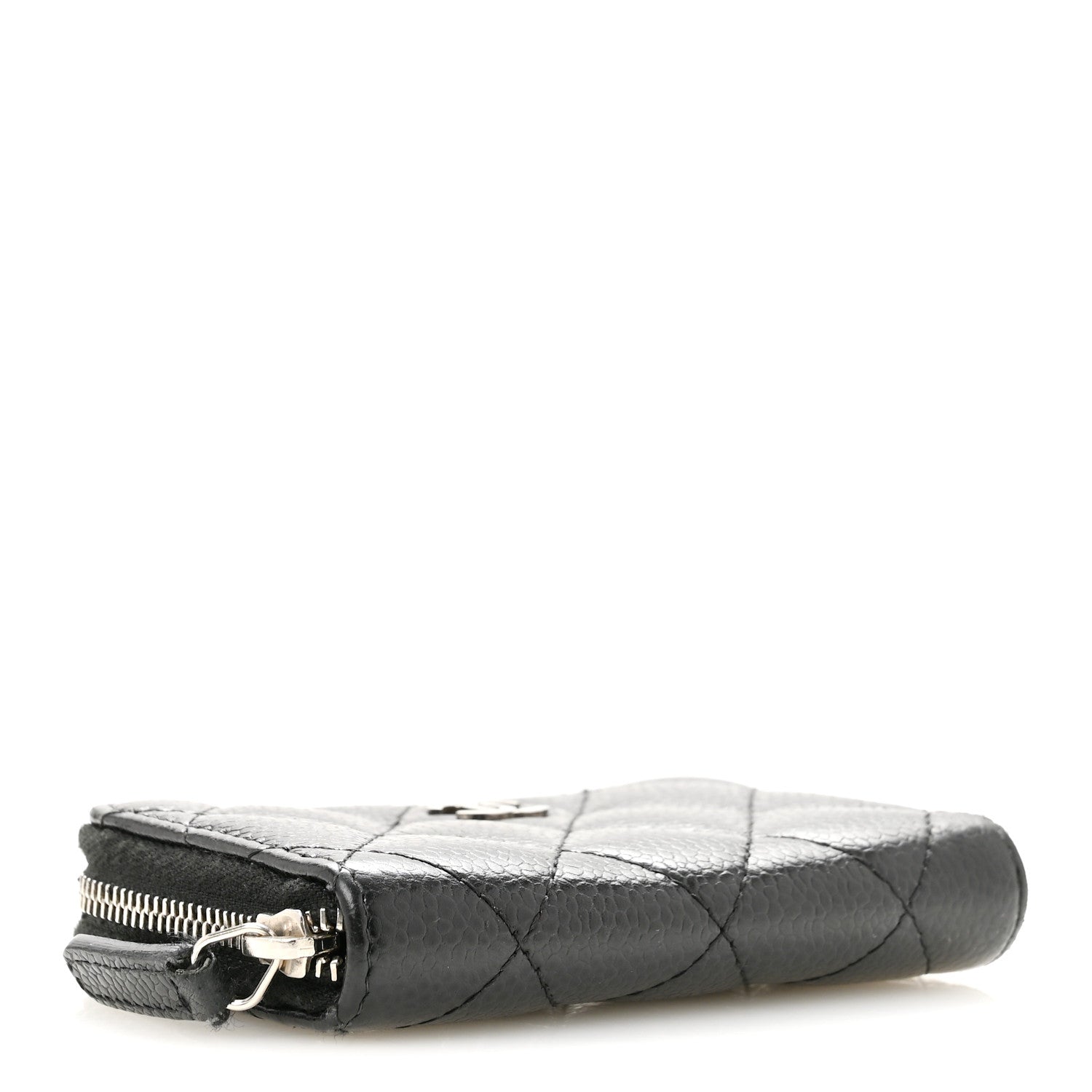 Chanel Caviar Quilted Zip Coin Purse Black 4 of 10