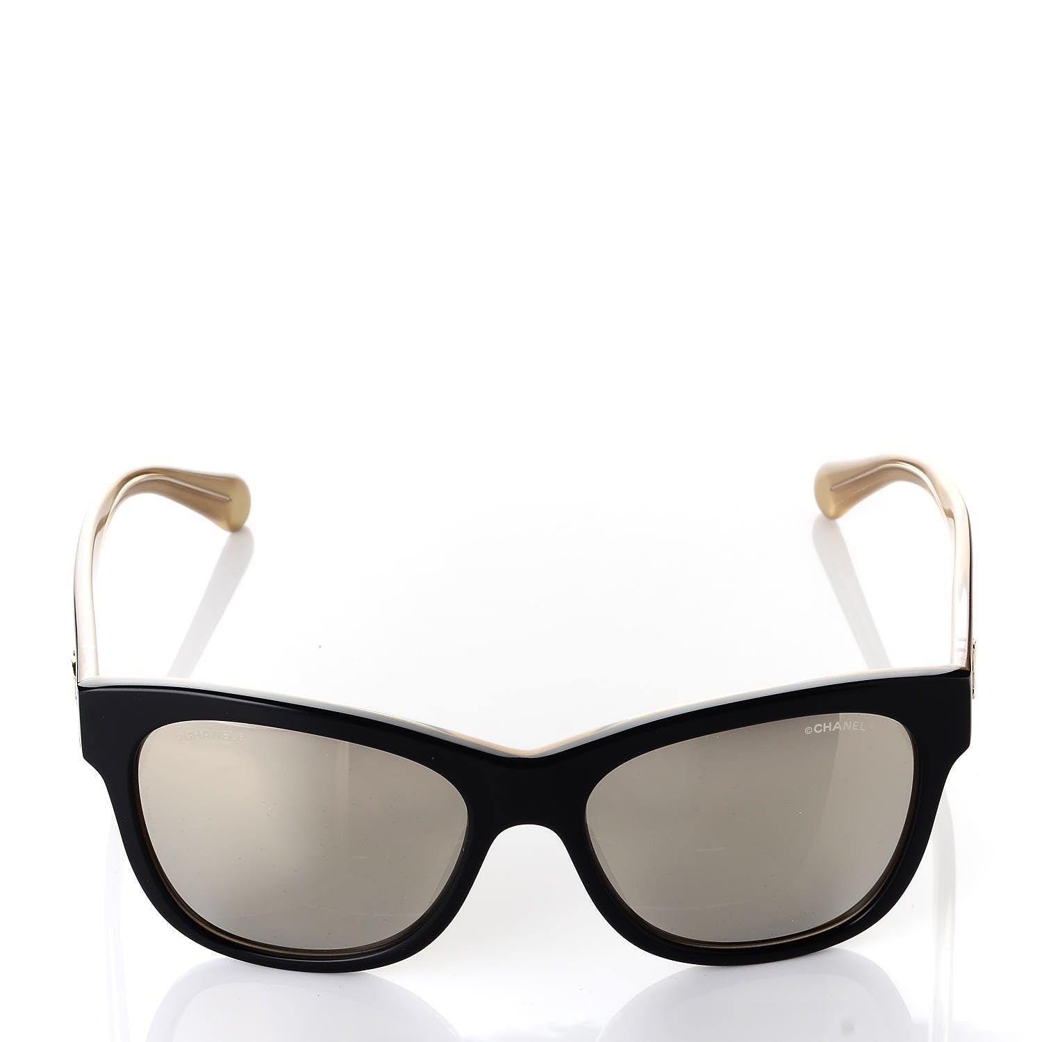 Chanel Acetate Mirrored Runway Square Sunglasses 5380 Black 2 of 8