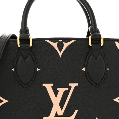 Louis Vuitton Empreinte Monogram Giant Onthego PM Black Beige 7 of 11