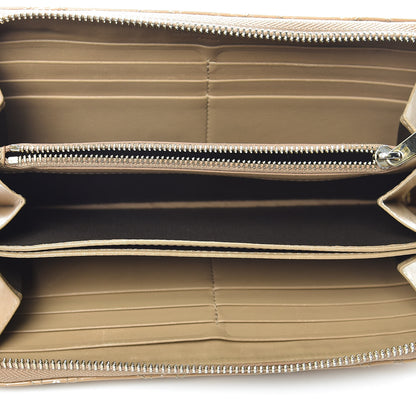 Christian Dior Patent Cannage Lady Dior Continental Zip Wallet Beige 7 of 14
