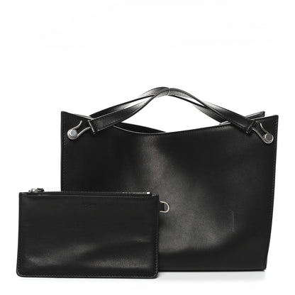 The Row Polished Saddle Calfskin Small Alexia Bag Black 3 of 12