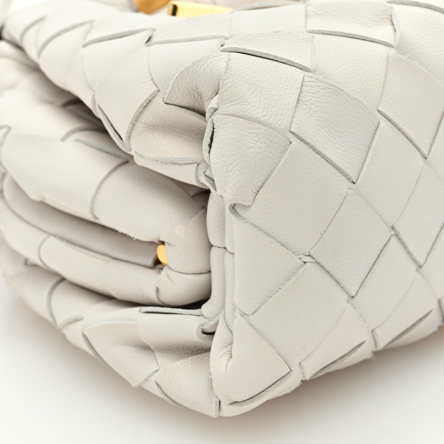 Bottega Veneta Nappa Intrecciato Studded The Mini Pouch Chalk 7 of 8