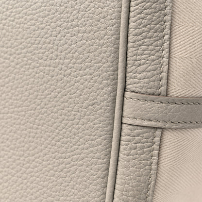Hermes Chevron Herringbone Toile Negonda Garden Party 36 PM Tote Nata Beton 12 of 13