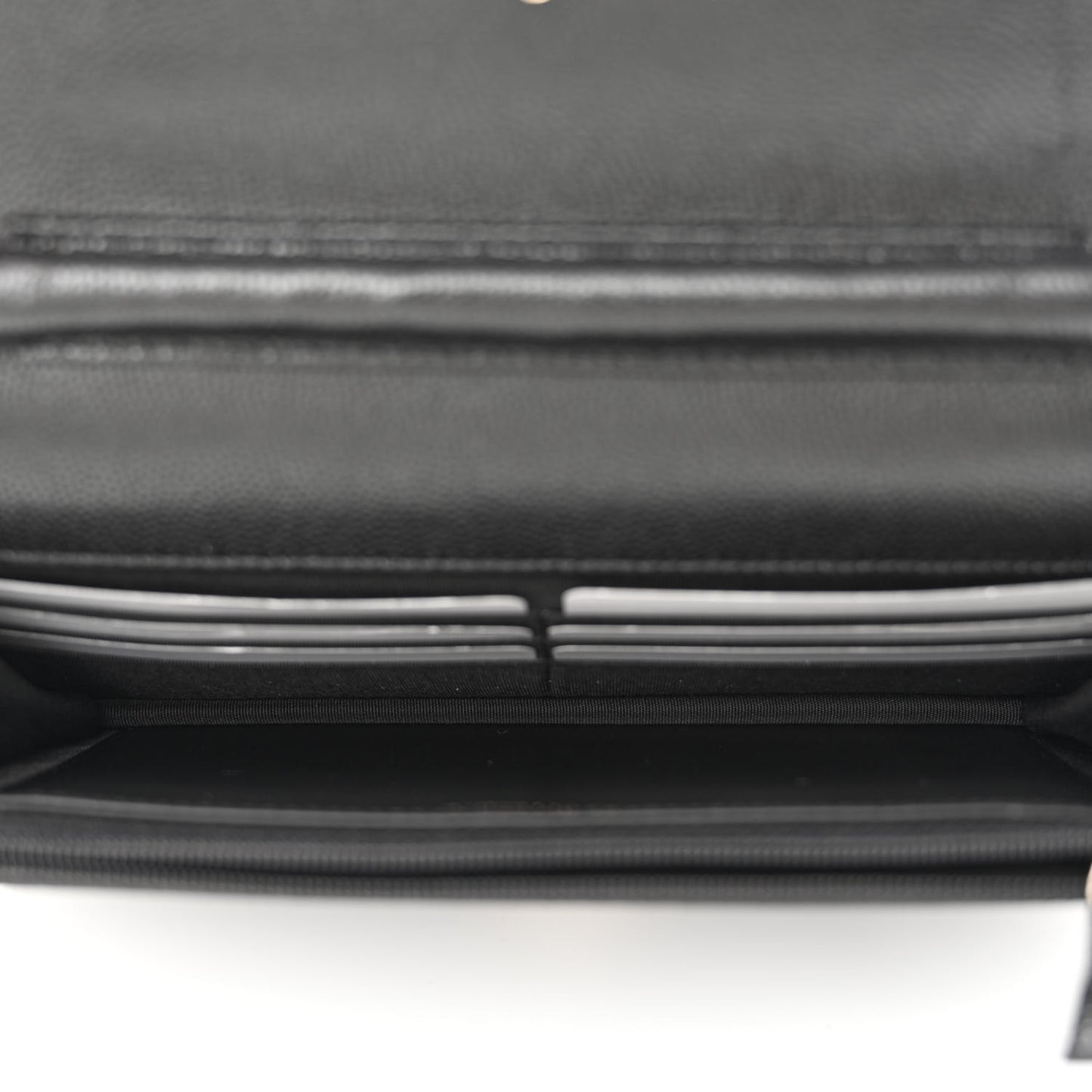 Caviar Quilted Coco Candy Wallet On Chain WOC Black