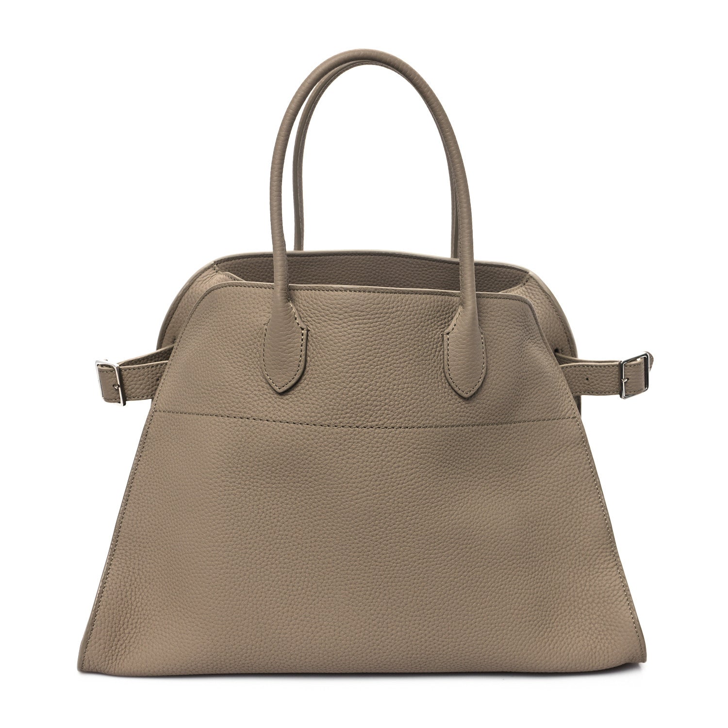The Row Matte Grained Calfskin Soft Margaux 15 Dark Taupe 1 of 9