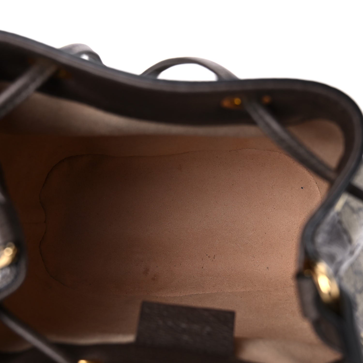 Gucci GG Supreme Monogram Web Mini Ophidia Bucket Bag Brown 5 of 12