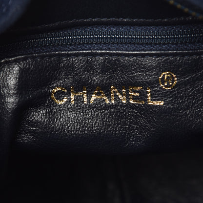 Chanel Suede Quilted CC Tassel Camera Case Navy 6 of 10
