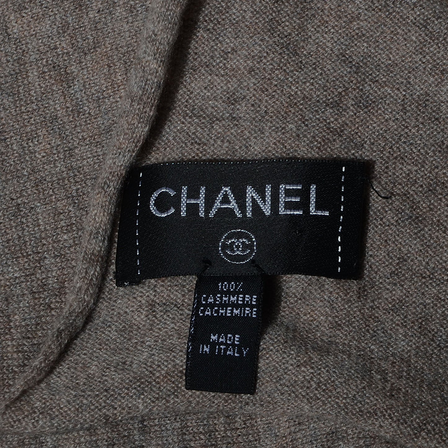 Cashmere Pearl CC Scarf Beige Taupe