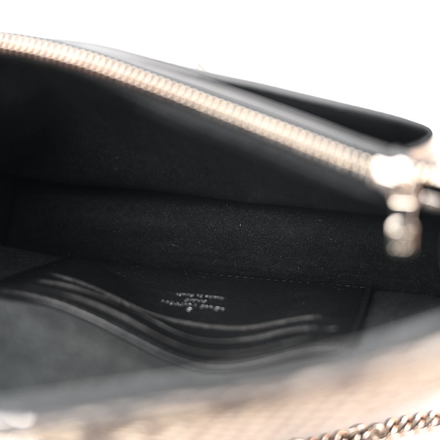 Louis Vuitton Soft Calfskin Snakeskin My Lockme Chain Bag Pochette Black 5 of 10