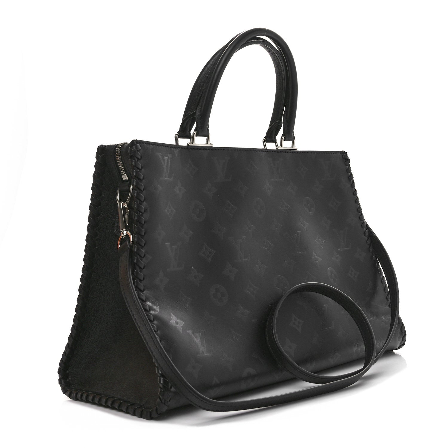 Louis Vuitton Monogram Cuir Plume Very Zipped Tote 3 of 10