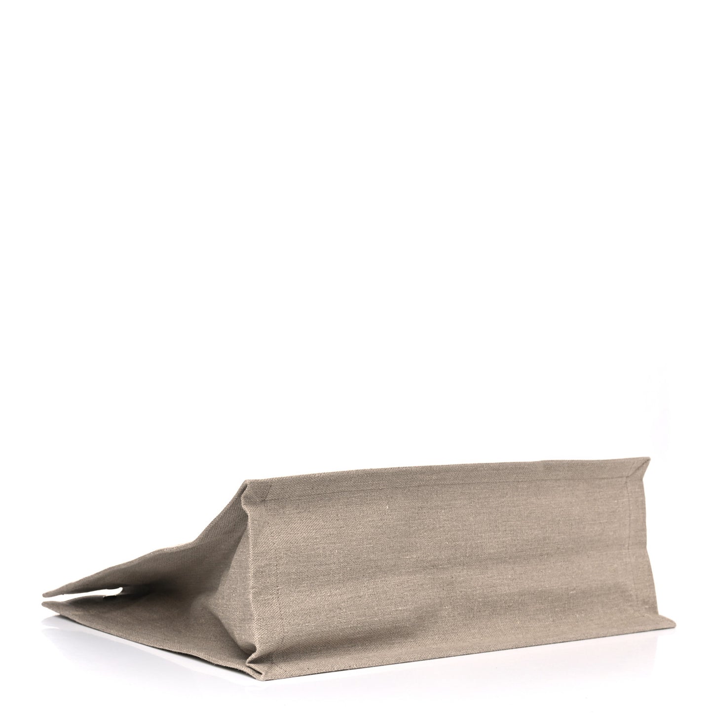 Linen Calfskin Rive Gauche Tote Optic White