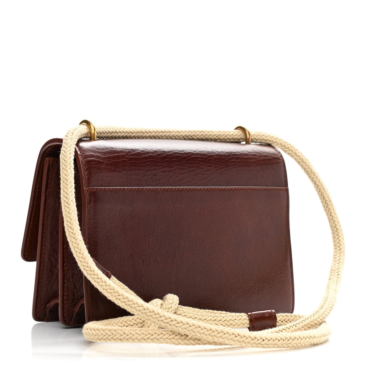Textured Calfskin Small Monogram Sunset Camel Brilliant