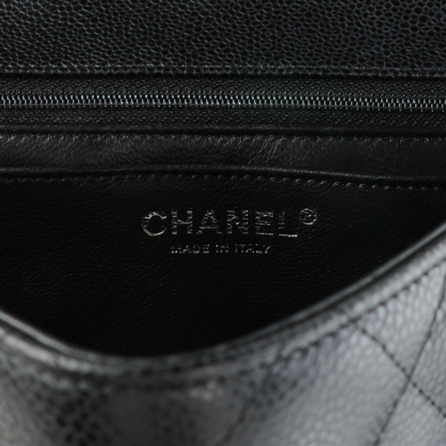 Chanel Caviar Quilted Jumbo Single Flap Black 6 of 7