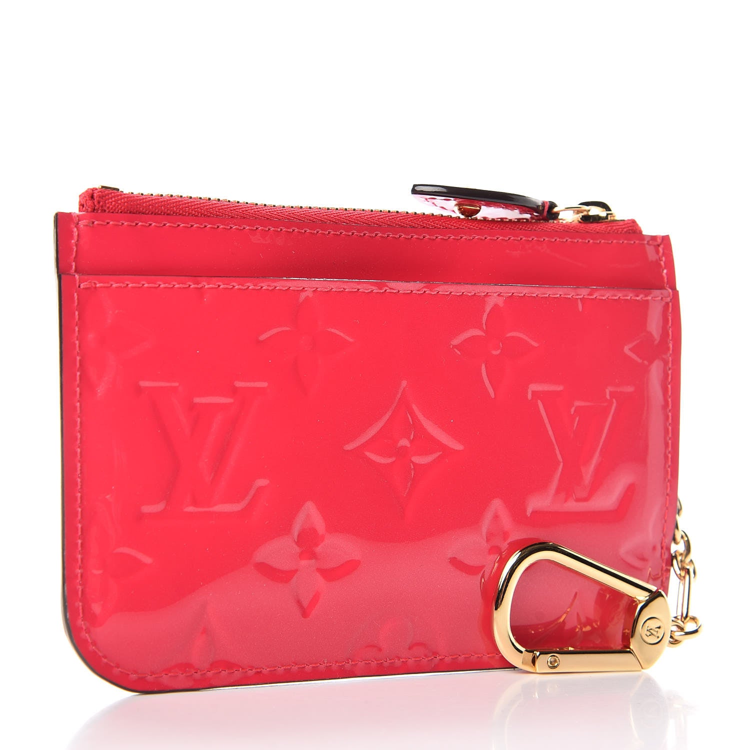 Louis Vuitton Vernis Key Pouch Hot Pink 3 of 8