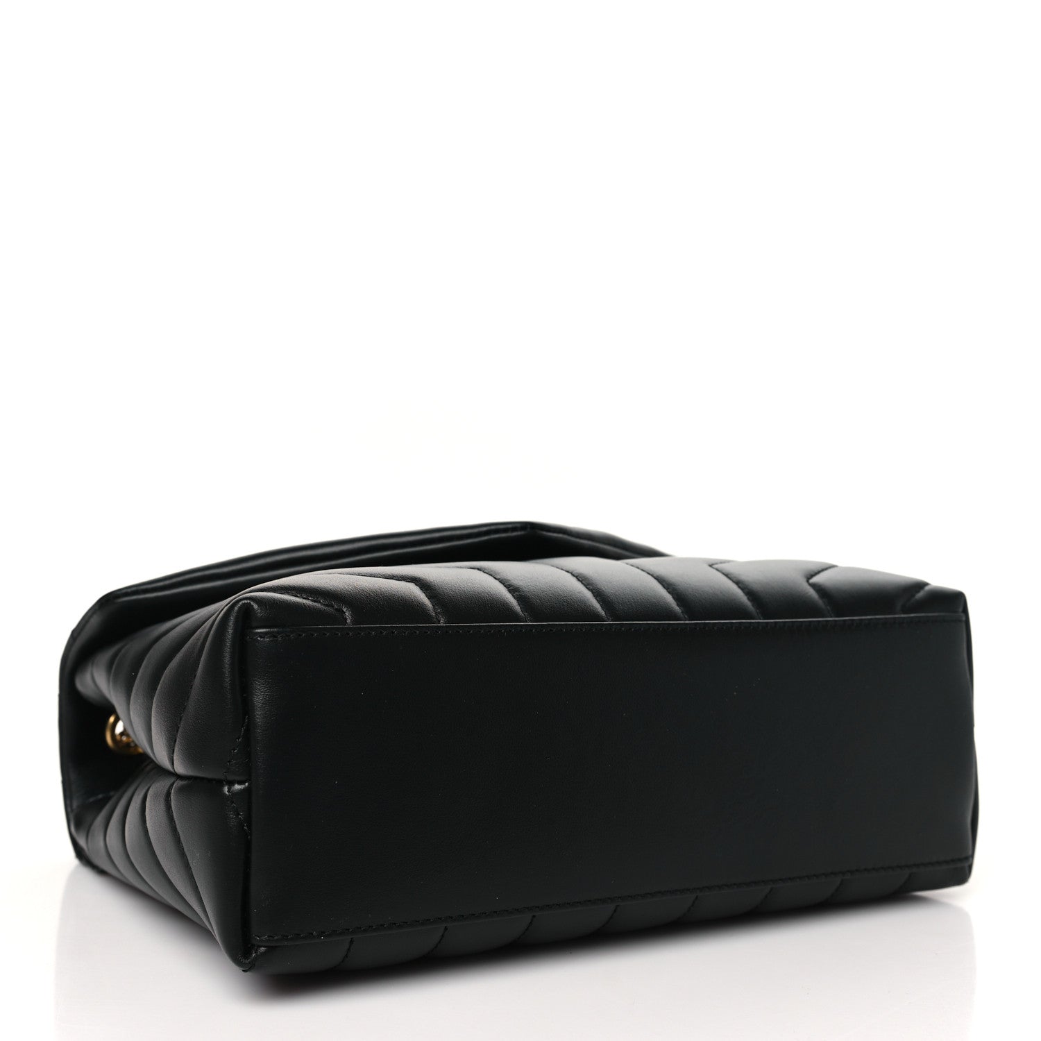 Saint Laurent Calfskin Y Quilted Monogram Small Loulou Chain Satchel Black 4 of 11