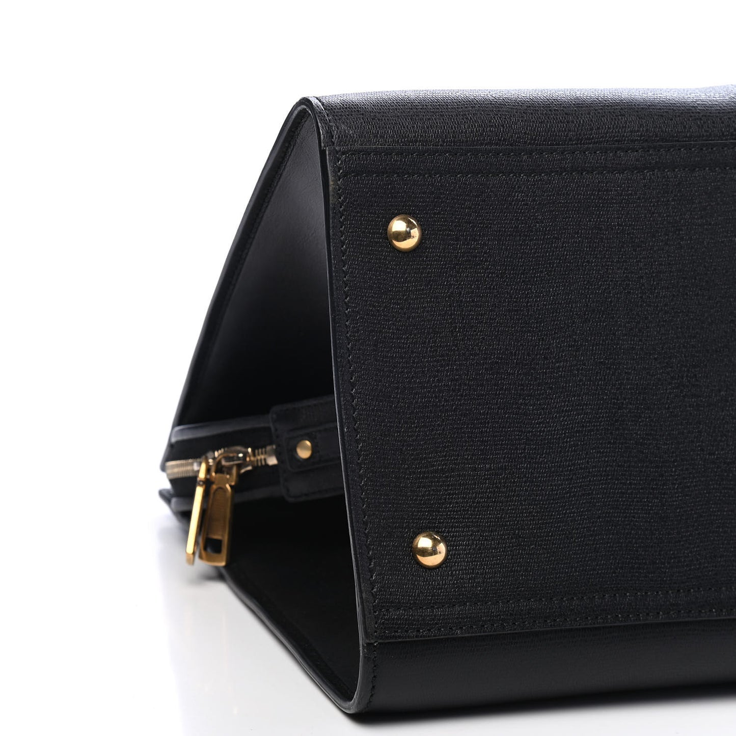 Textured Calfskin Large Cabas ChYc Black