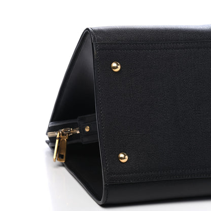 Saint Laurent Textured Calfskin Large Cabas ChYc Black 6 of 8