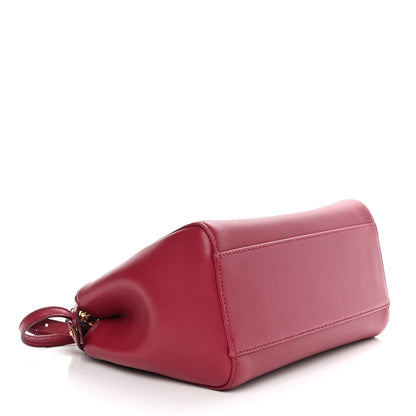 Fendi Nappa Monster Eyes Mini Peekaboo Iconic Satchel Amarena Fiamma 3 of 10