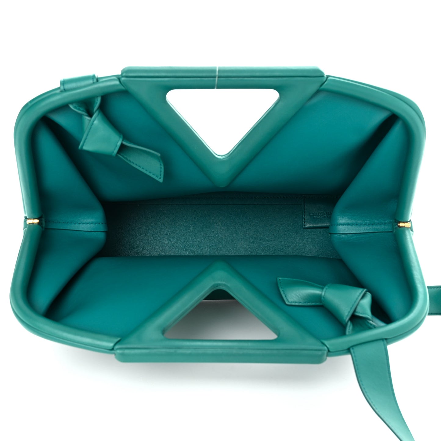 Calfskin Medium The Point Triangle Bag Mallard