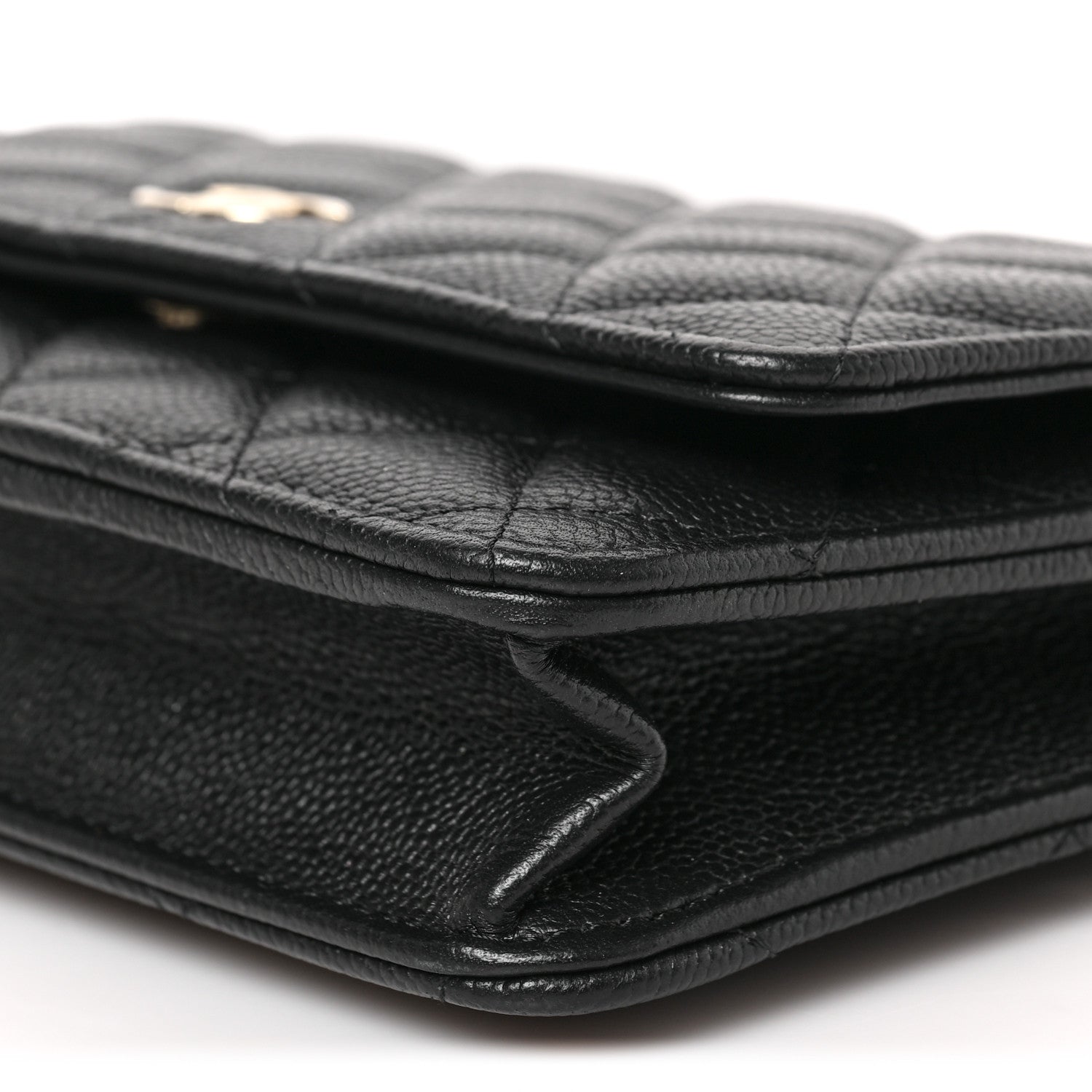 Chanel Caviar Quilted Tiny CC Wallet On Chain WOC Black 9 of 9