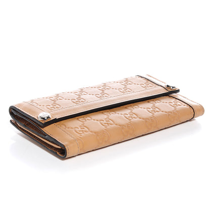 Gucci Guccissima Continental Charmy Wallet Beige 4 of 7