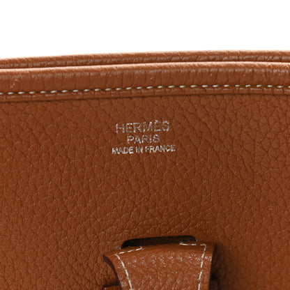 Hermes Taurillon Clemence Evelyne III PM Gold 6 of 9