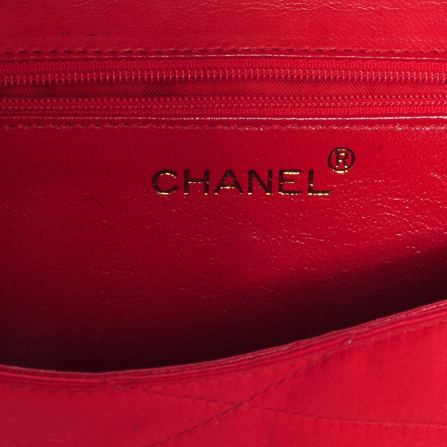 Chanel Satin CC Envelope Flap Red 6 of 7