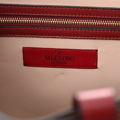 Valentino Garavani Calfskin Rockstud Top Handle Crossbody Rubin 6 of 14