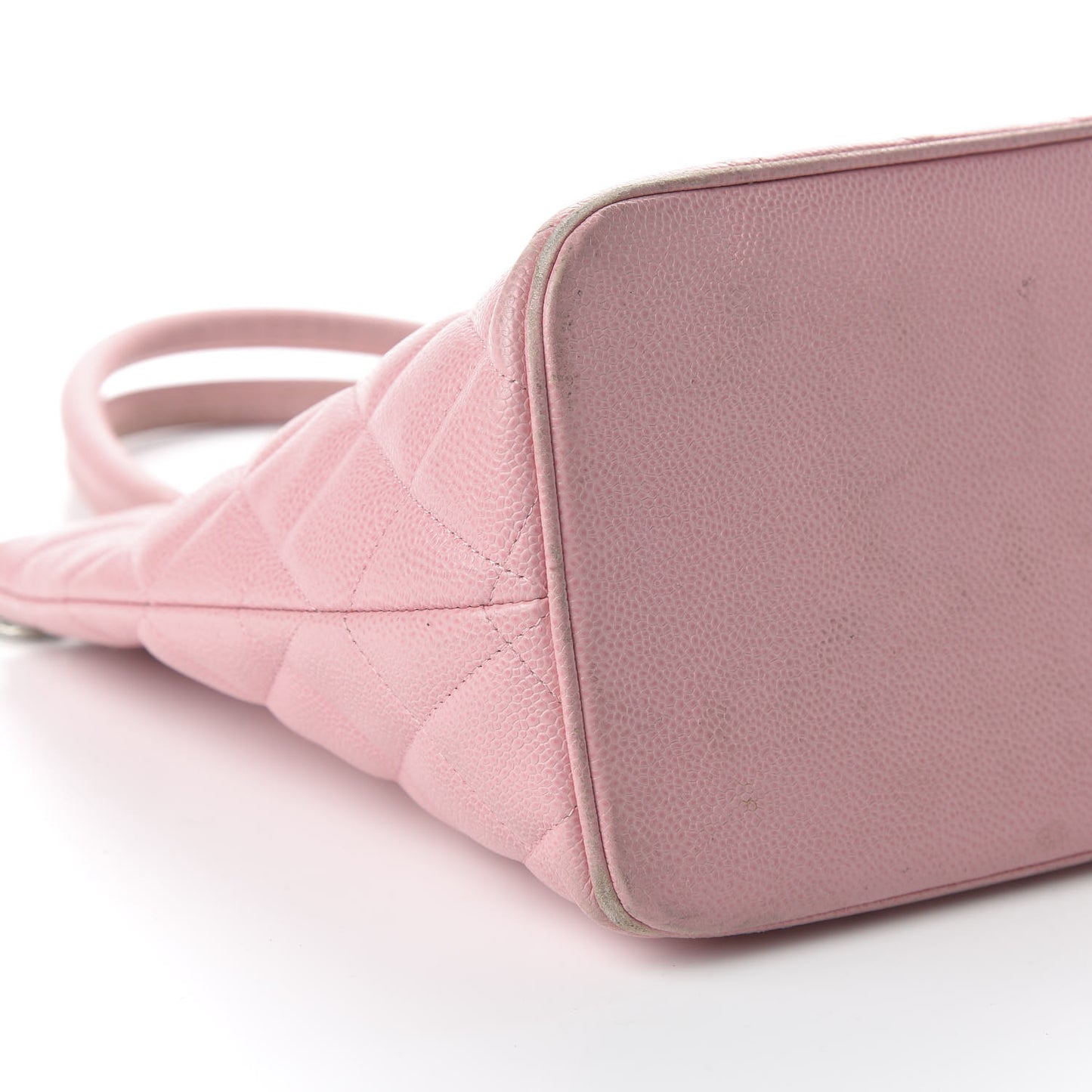 Caviar Quilted Medallion Tote Light Pink