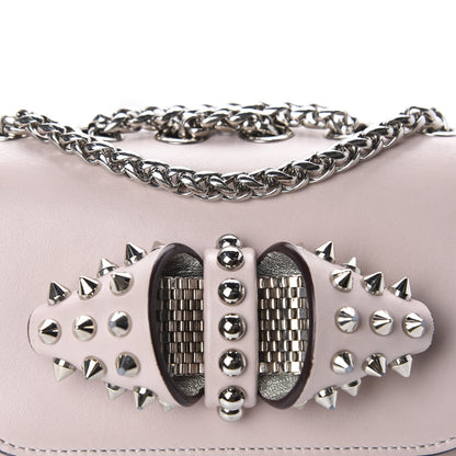 Christian Louboutin Calfskin Spikes Mini Sweety Charity NV Crossbody Bag Ballerina 9 of 9