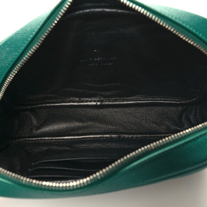 Saint Laurent Grain De Poudre Matelasse Monogram Mini Lou Camera Bag Green Field 5 of 11