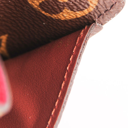Louis Vuitton Monogram 2015 Christmas Animation Sarah Wallet Hibiscus 7 of 7