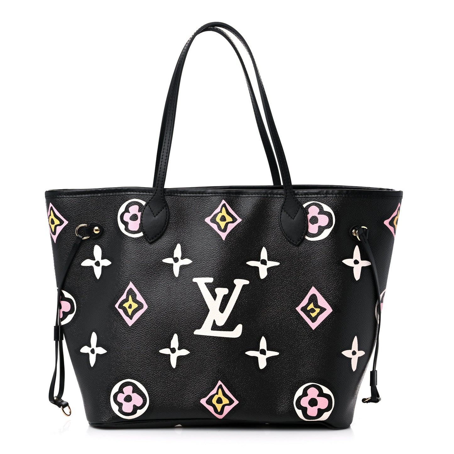 Monogram Giant Wild at Heart Neverfull MM Black