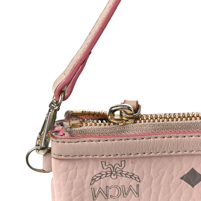 MCM Visetos Liz Shopper Tote Pouch Light Pink 11 of 12