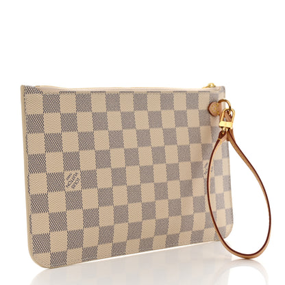 Louis Vuitton Damier Azur Neverfull MM GM Pochette 3 of 7