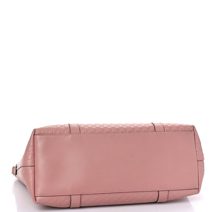 Gucci Soft Microguccissima Medium Zippered Satchel Soft Pink 4 of 10