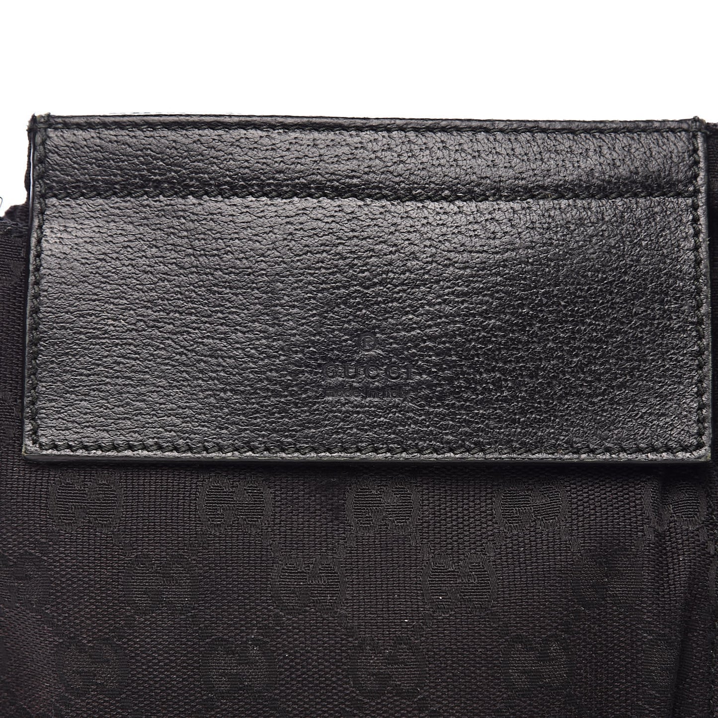 GG Monogram Double Pocket Belt Bag Black