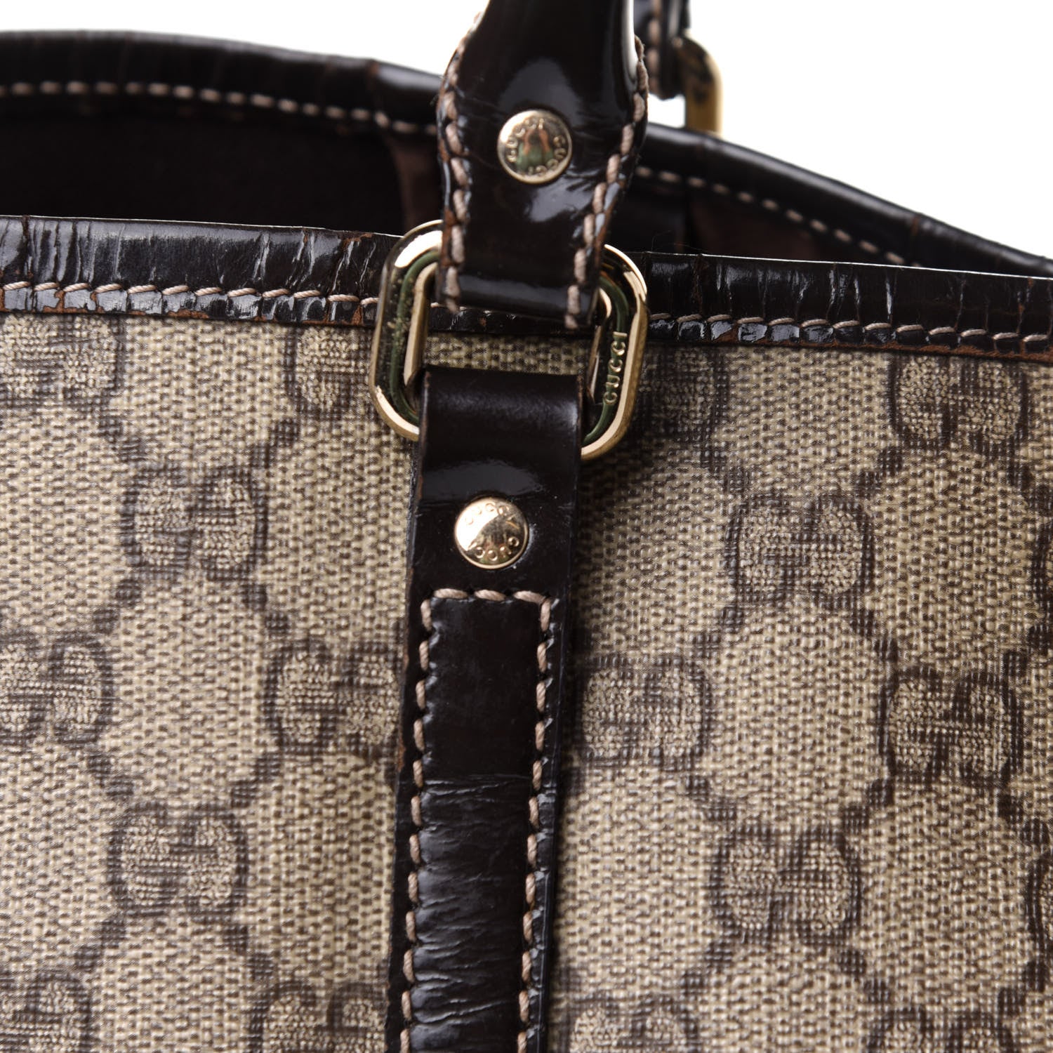 Gucci GG Plus Monogram Medium Joy Tote Dark Brown 8 of 13