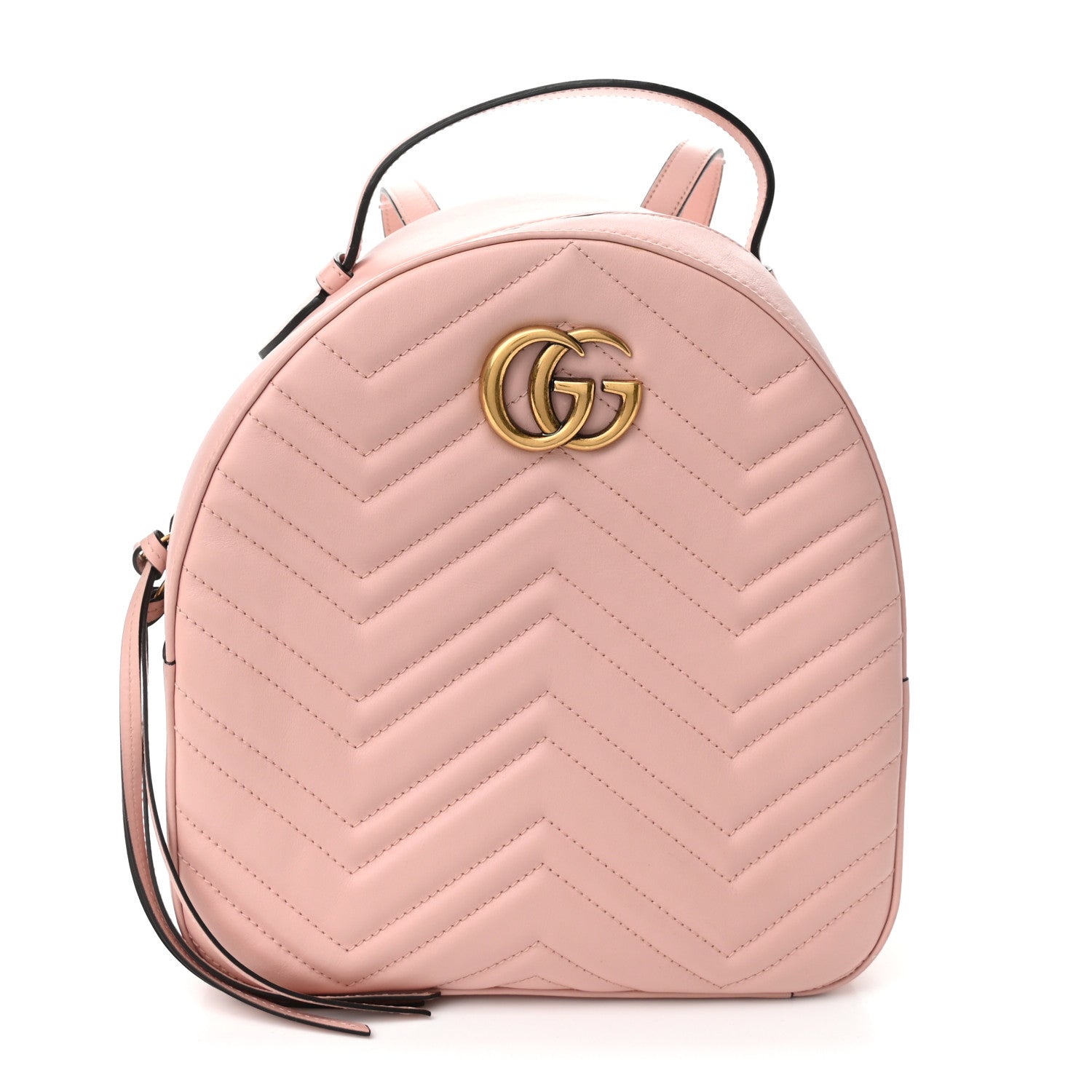 Gucci Calfskin Matelasse GG Marmont Dome Backpack Perfect Pink 1 of 11