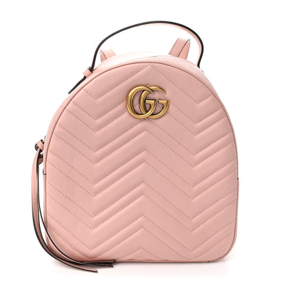 Gucci Calfskin Matelasse GG Marmont Dome Backpack Perfect Pink 1 of 11