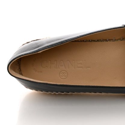 Chanel Lambskin CC Espadrilles 40 Black 7 of 11